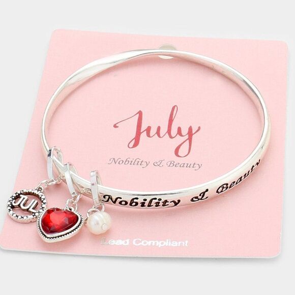 July Birthday Stone "Nobility & Beauty" Bracelet - Picture 1 of 6